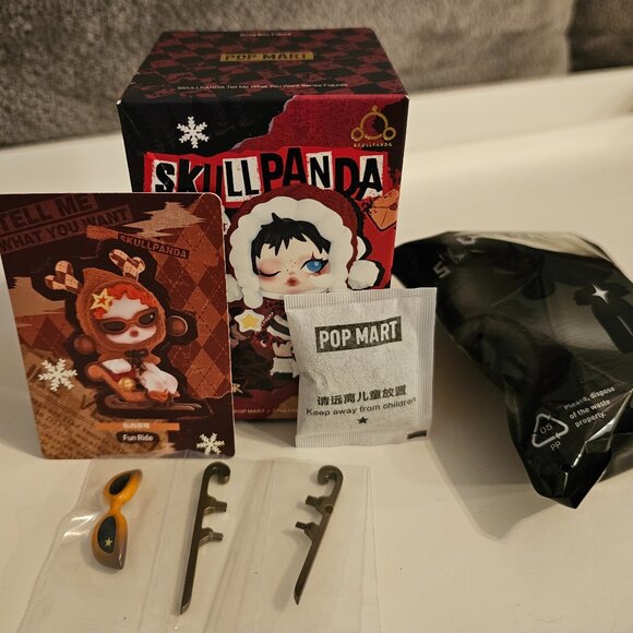 NEW AUTHENTIC Pop Mart Skull Panda: Tell Me What You Want- CONFIRMED 'FUN RIDE' - Picture 1 of 4